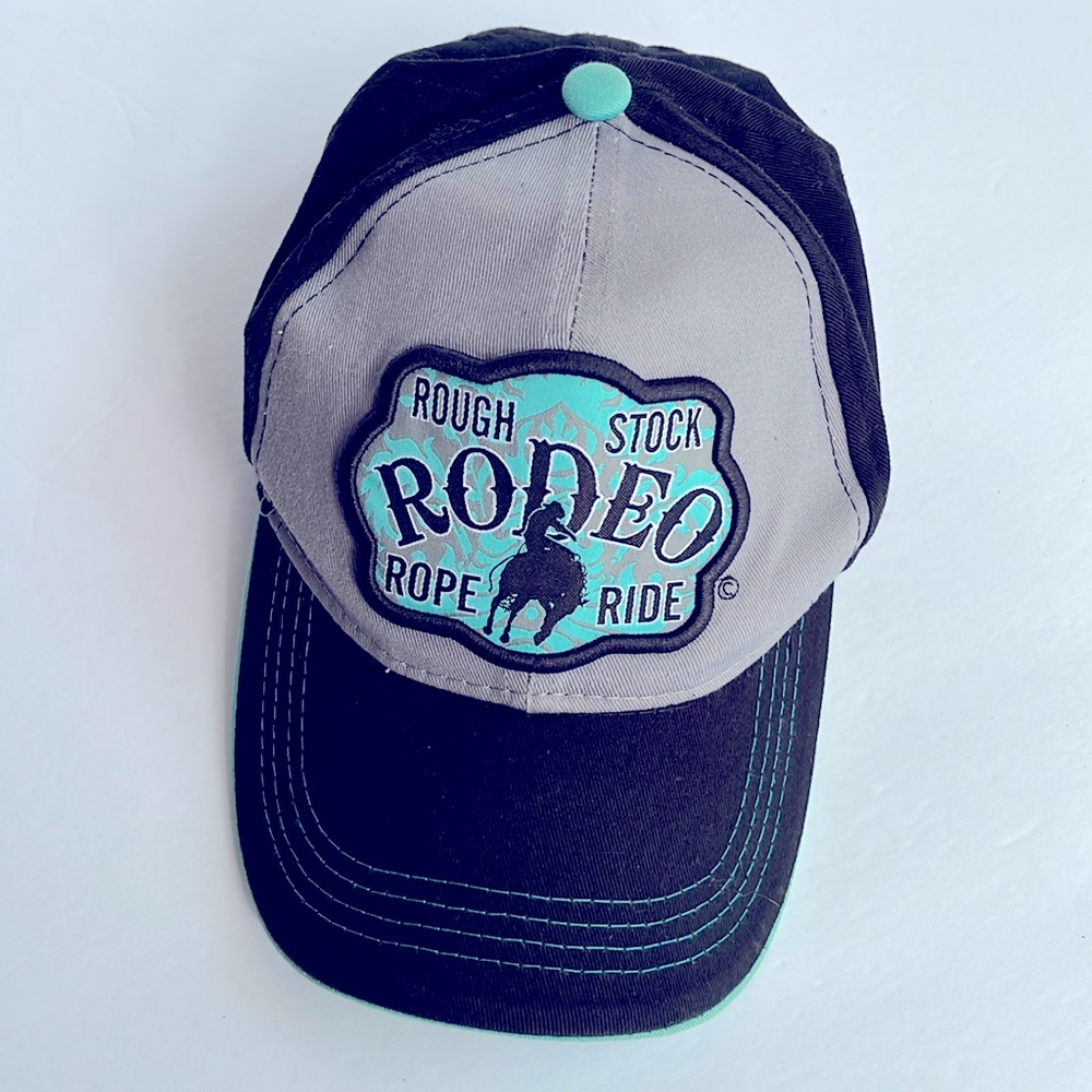 Rodeo Ball Cap Rough Stock Rope Ride Baseball Cap Hat - Picture 6 of 6